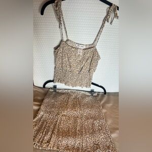 Floral Print Two-Piece Set - Size S